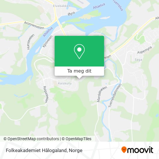 Folkeakademiet Hålogaland kart