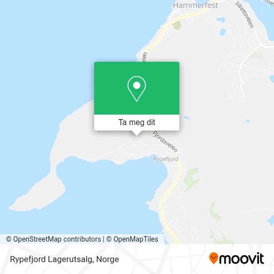 Rypefjord Lagerutsalg kart