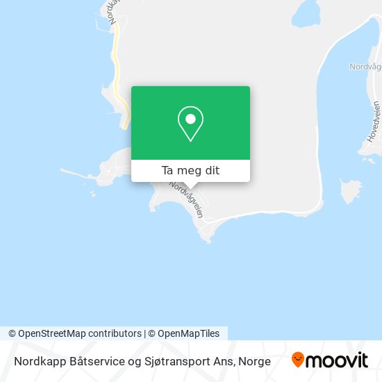 Nordkapp Båtservice og Sjøtransport Ans kart