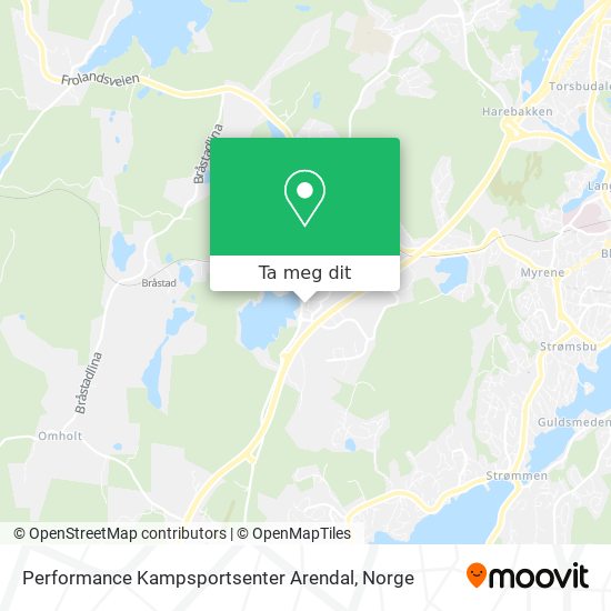 Performance Kampsportsenter Arendal kart