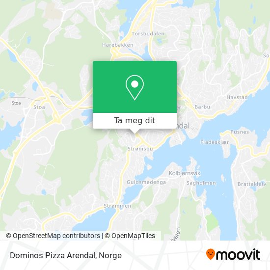 Dominos Pizza Arendal kart