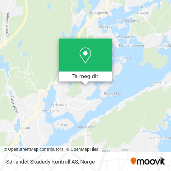 Sørlandet Skadedyrkontroll AS kart