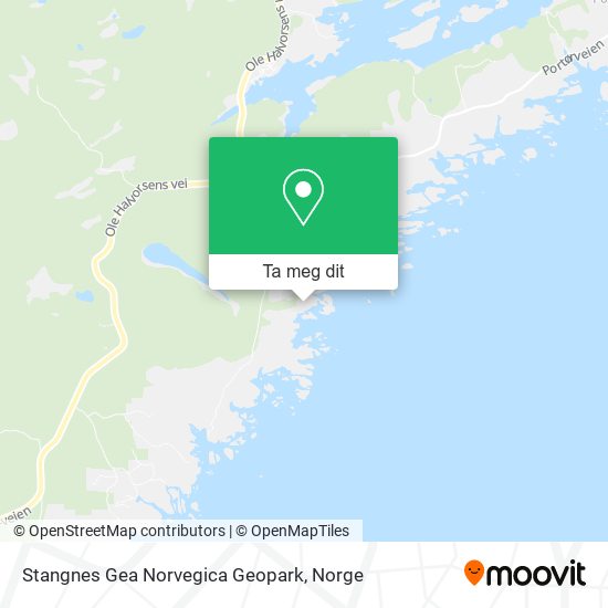Stangnes Gea Norvegica Geopark kart