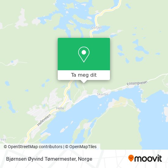 Bjørnsen Øyvind Tømermester kart