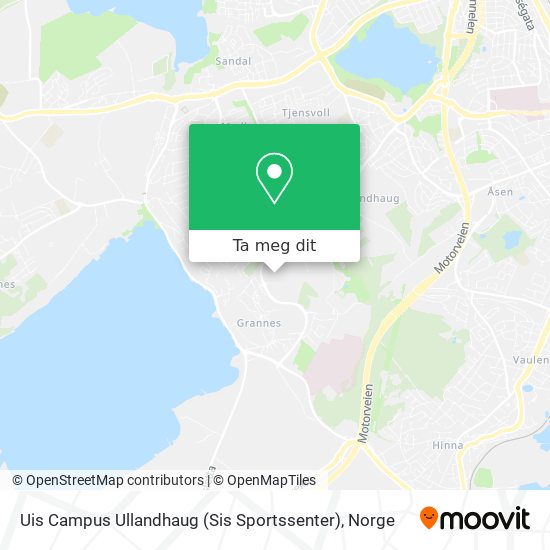 Uis Campus Ullandhaug (Sis Sportssenter) kart