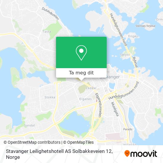 Stavanger Leilighetshotell AS Solbakkeveien 12 kart