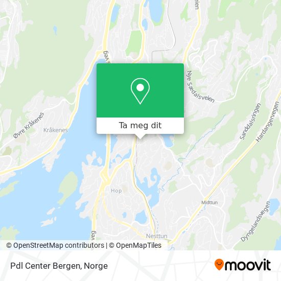 Pdl Center Bergen kart