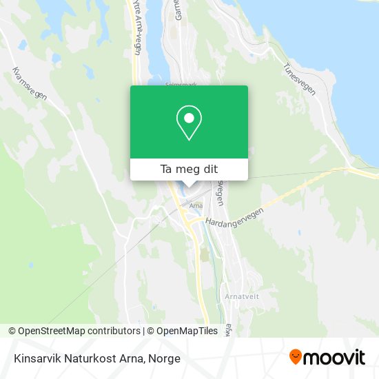 Kinsarvik Naturkost Arna kart