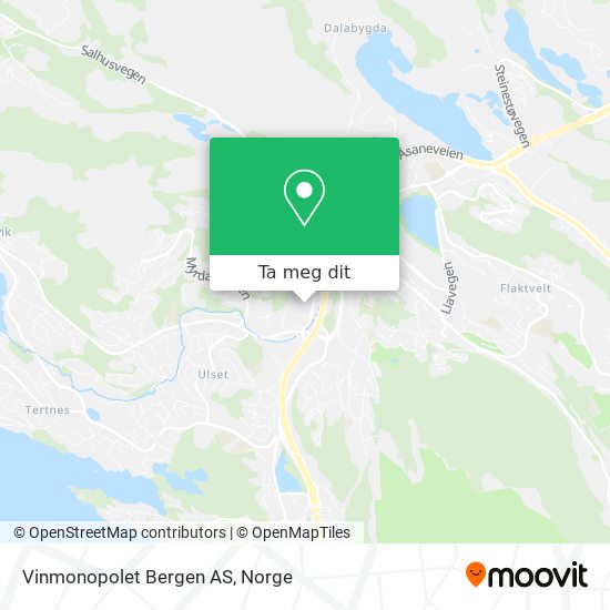 Vinmonopolet Bergen AS kart