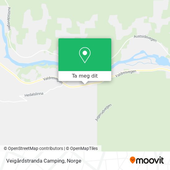 Veigårdstranda Camping kart
