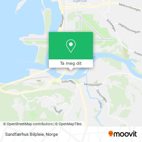 Sandfærhus Bilpleie kart