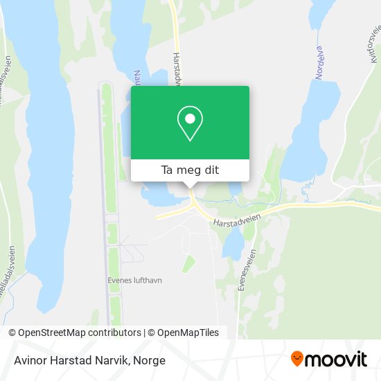 Avinor Harstad Narvik kart