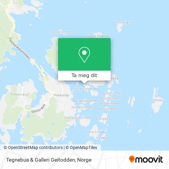Tegnebua & Galleri Geitodden kart