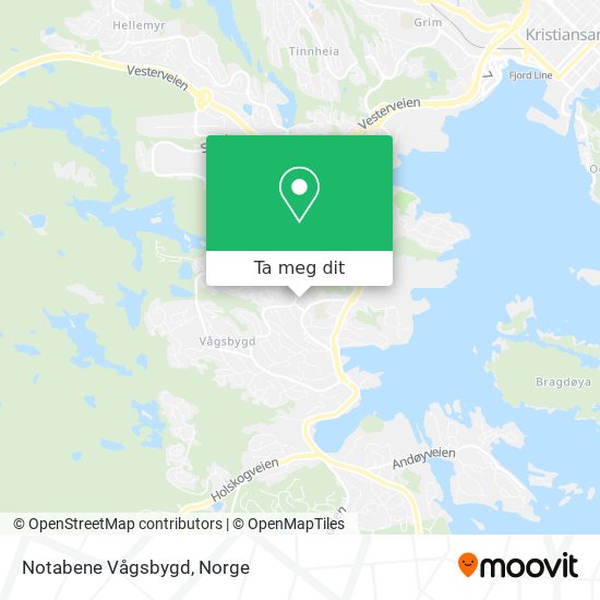 Notabene Vågsbygd kart