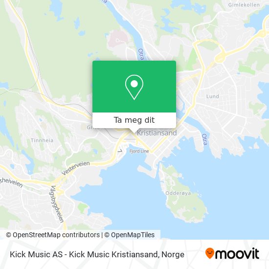 Kick Music AS - Kick Music Kristiansand kart