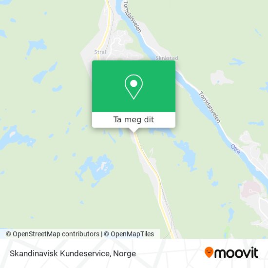Skandinavisk Kundeservice kart