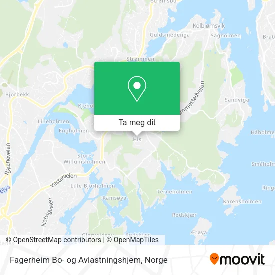 Fagerheim Bo- og Avlastningshjem kart