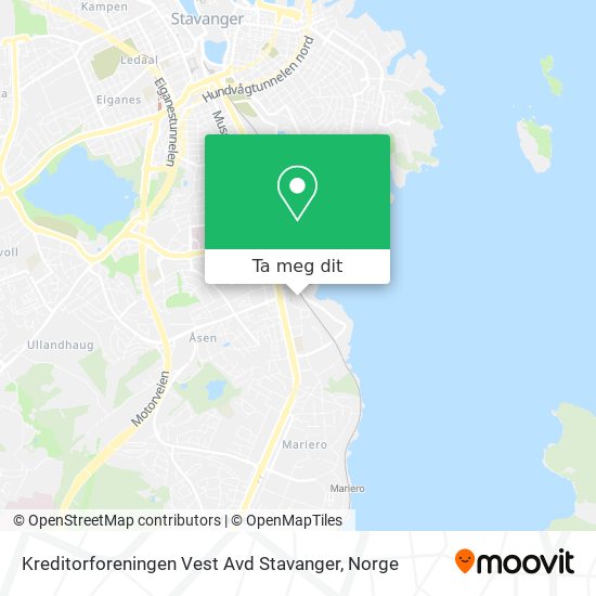 Kreditorforeningen Vest Avd Stavanger kart