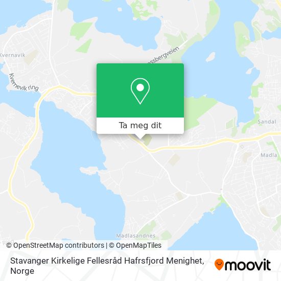 Stavanger Kirkelige Fellesråd Hafrsfjord Menighet kart