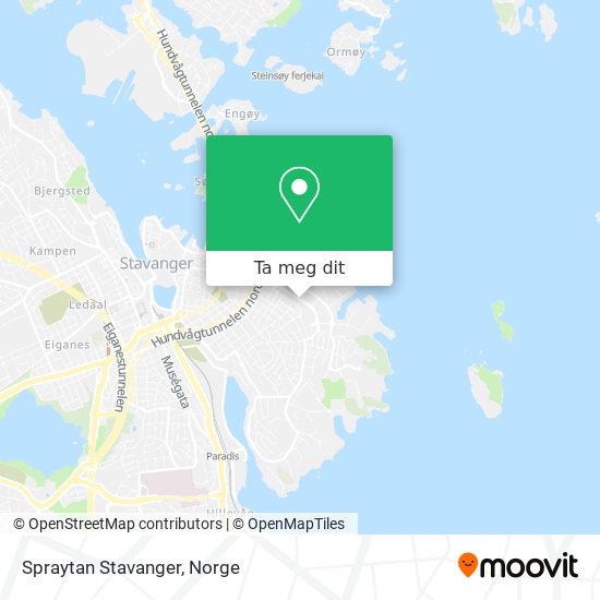 Spraytan Stavanger kart