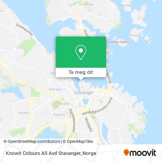 Knowit Colours AS Avd Stavanger kart