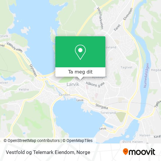 Vestfold og Telemark Eiendom kart