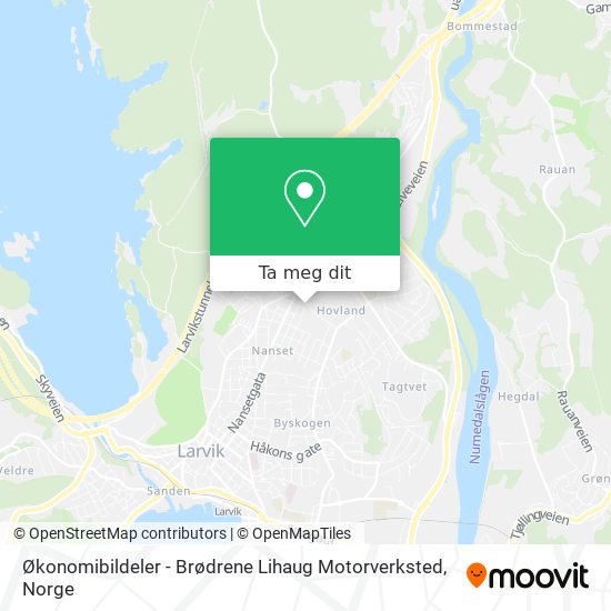 Økonomibildeler - Brødrene Lihaug Motorverksted kart