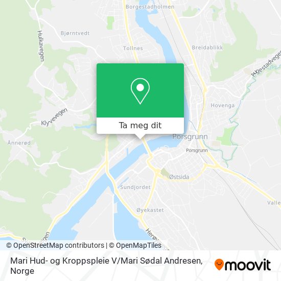 Mari Hud- og Kroppspleie V / Mari Sødal Andresen kart