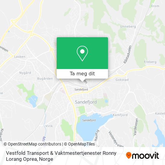 Vestfold Transport & Vaktmestertjenester Ronny Lorang Oprea kart