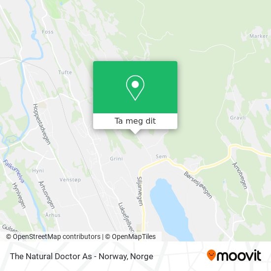 The Natural Doctor As - Norway kart