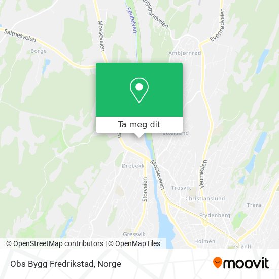 Obs Bygg Fredrikstad kart