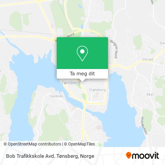 Bob Trafikkskole Avd. Tønsberg kart