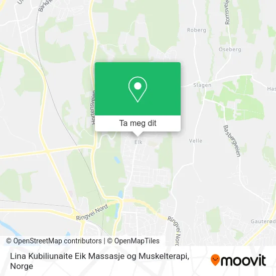 Lina Kubiliunaite Eik Massasje og Muskelterapi kart