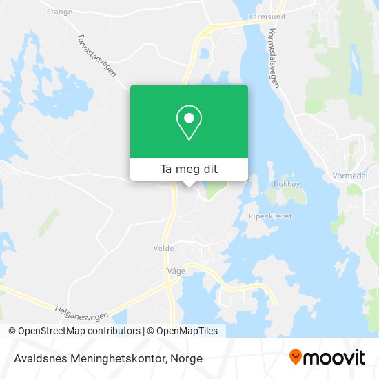 Avaldsnes Meninghetskontor kart