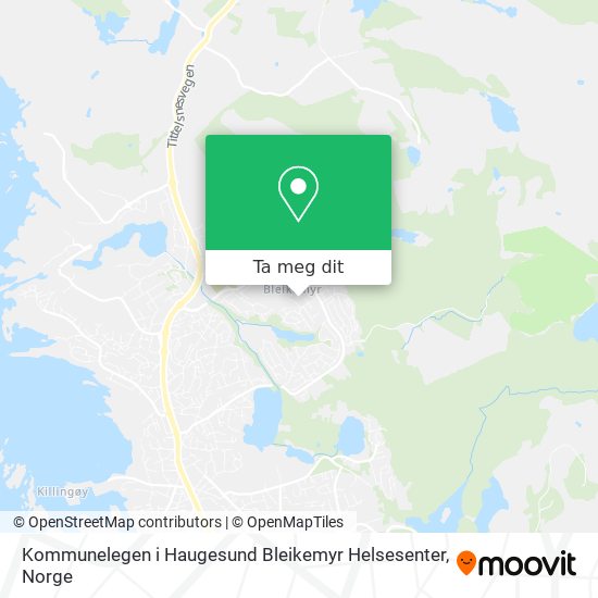 Kommunelegen i Haugesund Bleikemyr Helsesenter kart