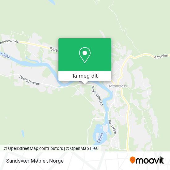 Sandsvær Møbler kart