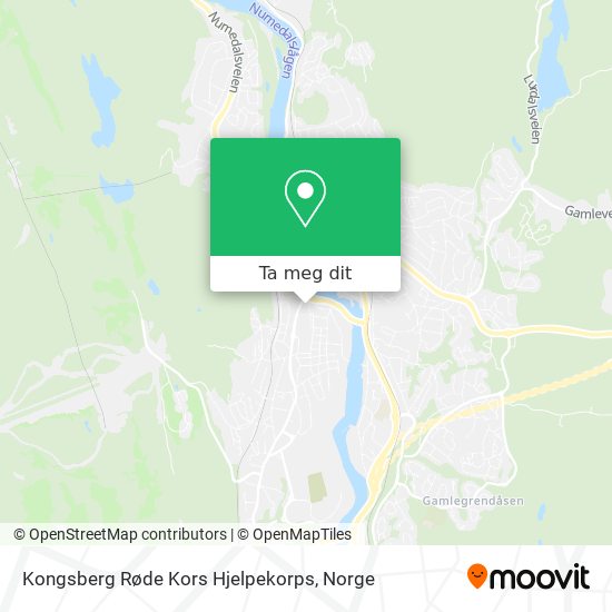 Kongsberg Røde Kors Hjelpekorps kart