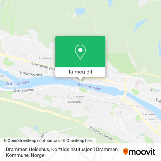 Drammen Helsehus, Korttidsinstitusjon i Drammen Kommune kart
