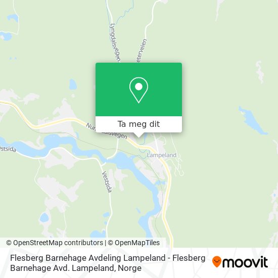 Flesberg Barnehage Avdeling Lampeland - Flesberg Barnehage Avd. Lampeland kart