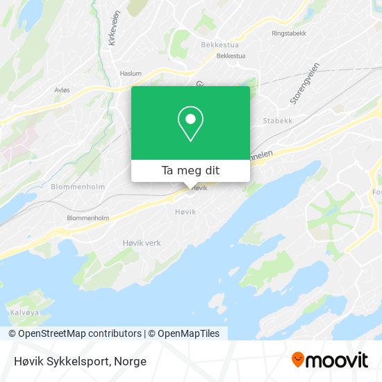 Høvik Sykkelsport kart