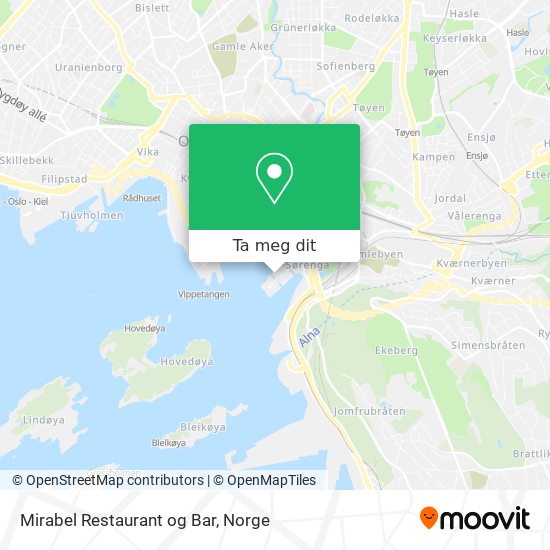 Mirabel Restaurant og Bar kart