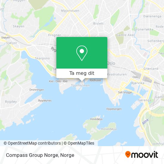 Compass Group Norge kart