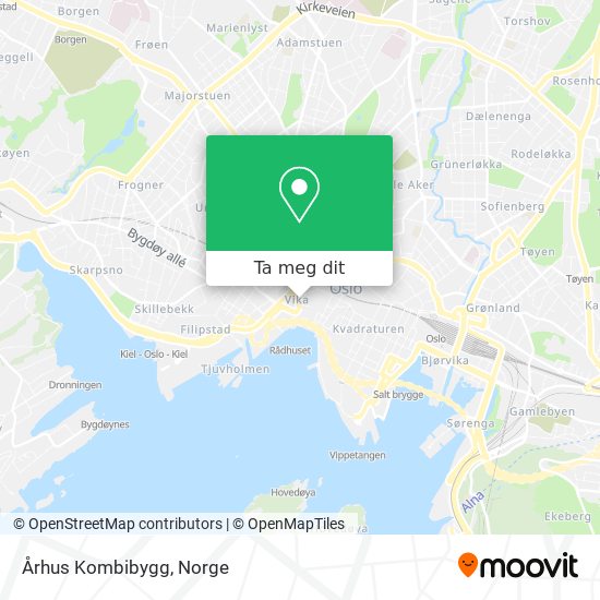 Århus Kombibygg kart