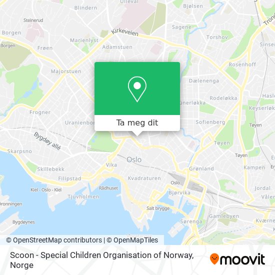 Scoon - Special Children Organisation of Norway kart