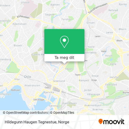 Hildegunn Haugen Tegnestue kart