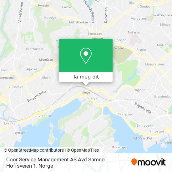 Coor Service Management AS Avd Samco Hoffsveien 1 kart