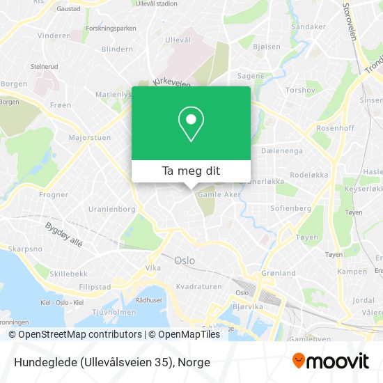 Hundeglede (Ullevålsveien 35) kart