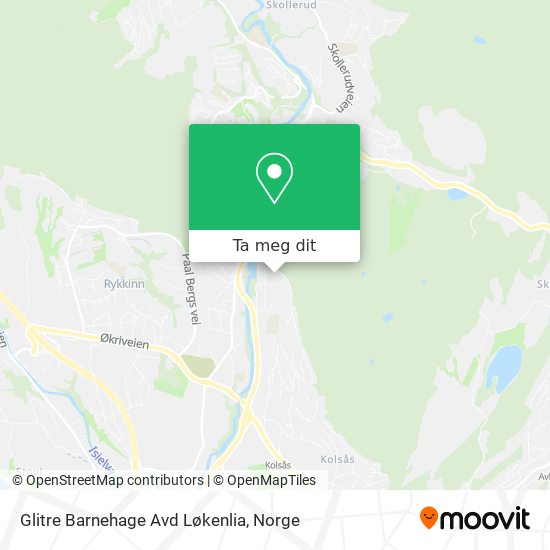 Glitre Barnehage Avd Løkenlia kart
