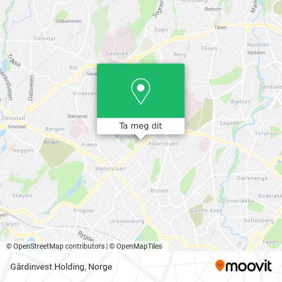 Gårdinvest Holding kart