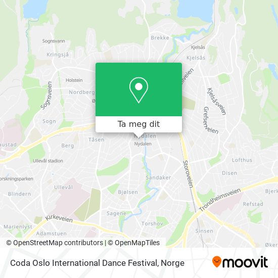 Coda Oslo International Dance Festival kart